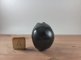 Unique Black Obsidian Skull Carving