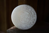 Zodiac Etched Selenite Charging Plate - Old Souls Outpost