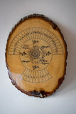 Wood Lunar Pendulum / Spirit Board - Large - Old Souls Outpost