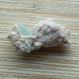 Indicolite Tourmaline with Lepidolite Thumbnail Specimen