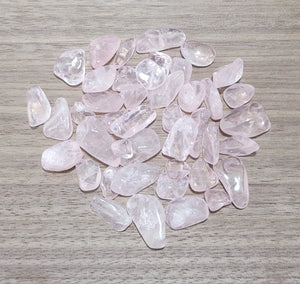 1 ounce of tumbled Rose Quartz chips.