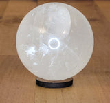 White Calcite Sphere