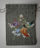 Burlap Elemental Pentagram Tarot Bag - Old Souls Outpost 