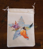 Burlap Elemental Pentagram Tarot Bag - Old Souls Outpost 