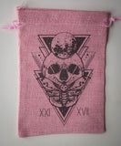 Burlap Skull Tarot Bag - Old Souls Outpost 