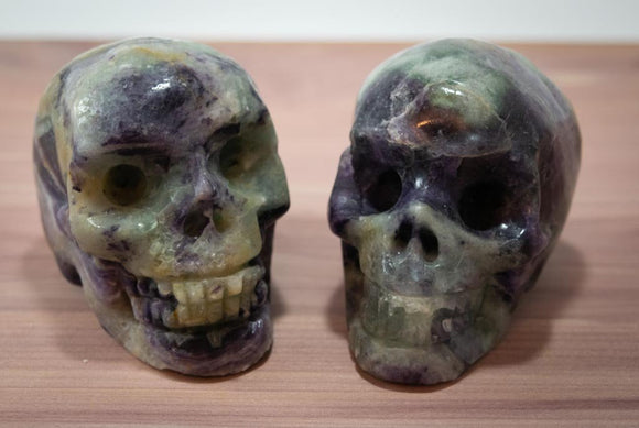 Fluorite Skull Carving