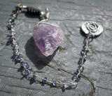 Native Spirit Pendulum III - Amethyst, Iolite & Onyx - Old Souls Outpost 