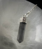 Polished Green Fluorite and Sterling Pendulum - Old Souls Outpost 