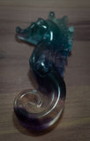 Small Fluorite Seahorse Carving